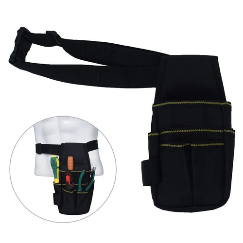 Tool Belt Pouch 600D Oxford Fabric with Waist Strap Multipurpose Repair Tool Organizer Bag 25.5 x 12.5 x 3cm - 1