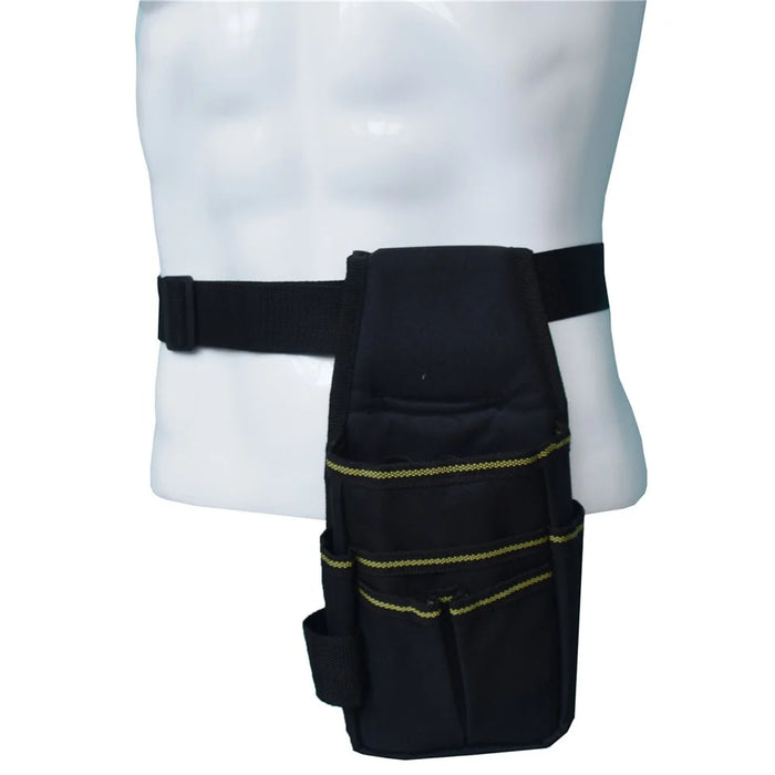 Tool Belt Pouch 600D Oxford Fabric with Waist Strap Multipurpose Repair Tool Organizer Bag 25.5 x 12.5 x 3cm - 3