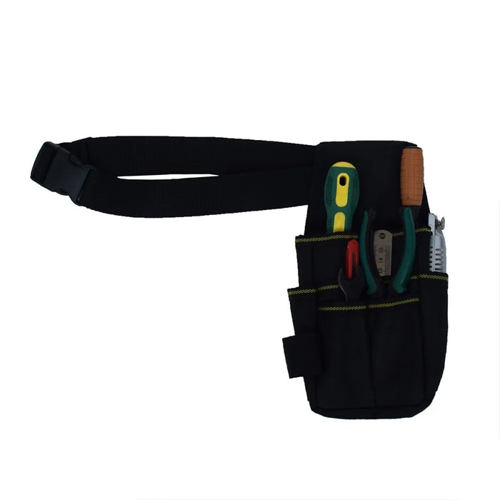 Tool Belt Pouch 600D Oxford Fabric with Waist Strap Multipurpose Repair Tool Organizer Bag 25.5 x 12.5 x 3cm - 5