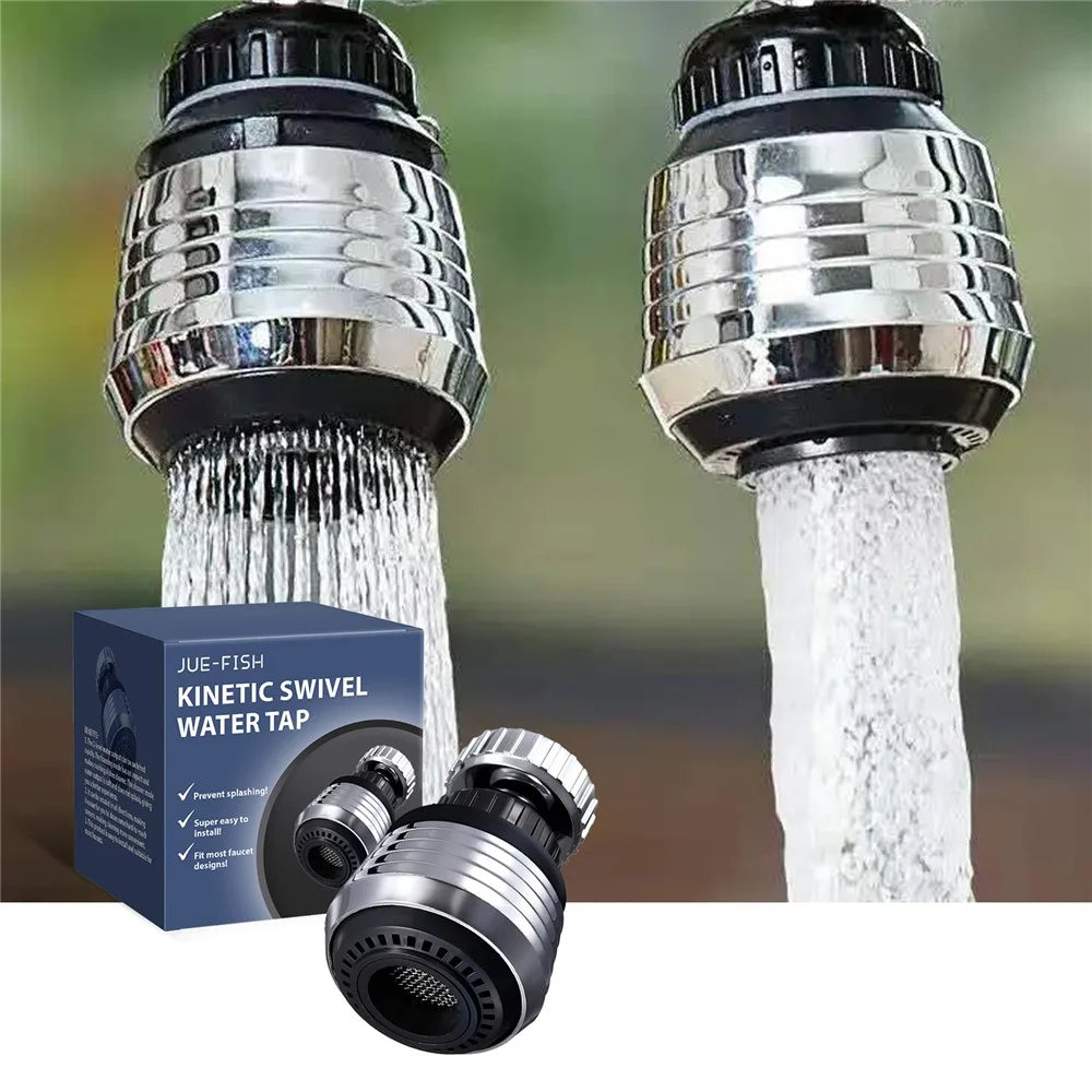 JUE-FISH JUB06-A043-1-BU1 360 Degree Rotatable Water Tap 2 Modes Kitchen Faucet Aerator - 2