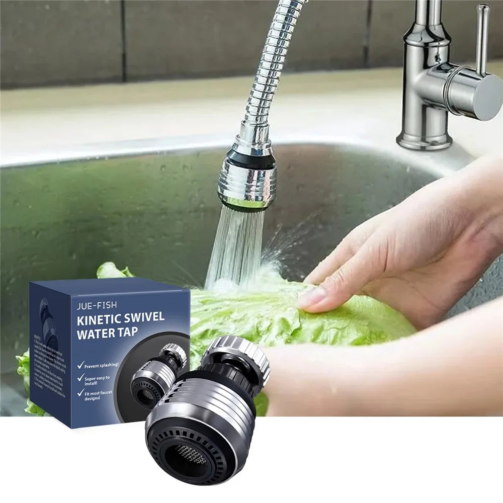 JUE-FISH JUB06-A043-1-BU1 360 Degree Rotatable Water Tap 2 Modes Kitchen Faucet Aerator - 3