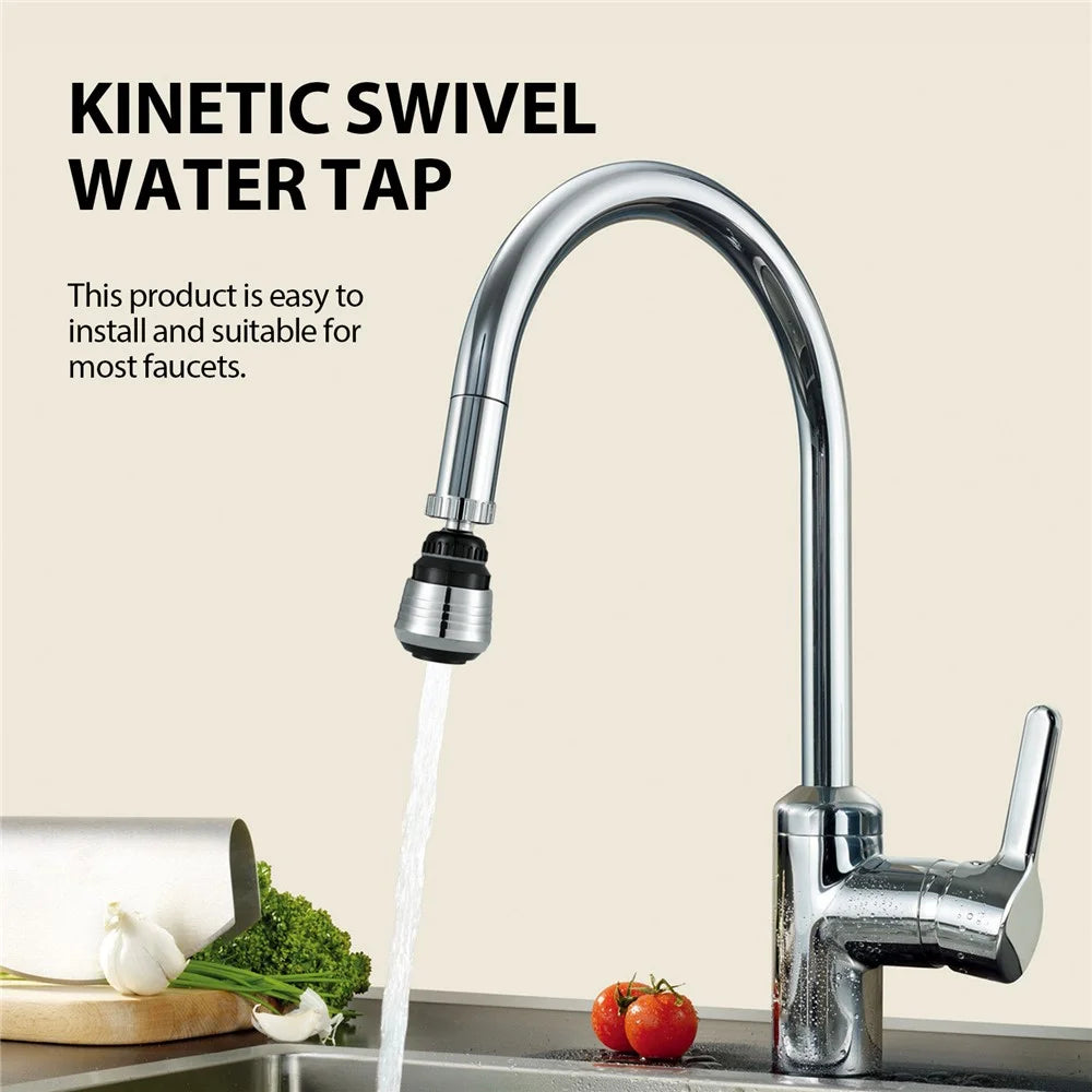 JUE-FISH JUB06-A043-1-BU1 360 Degree Rotatable Water Tap 2 Modes Kitchen Faucet Aerator - 4