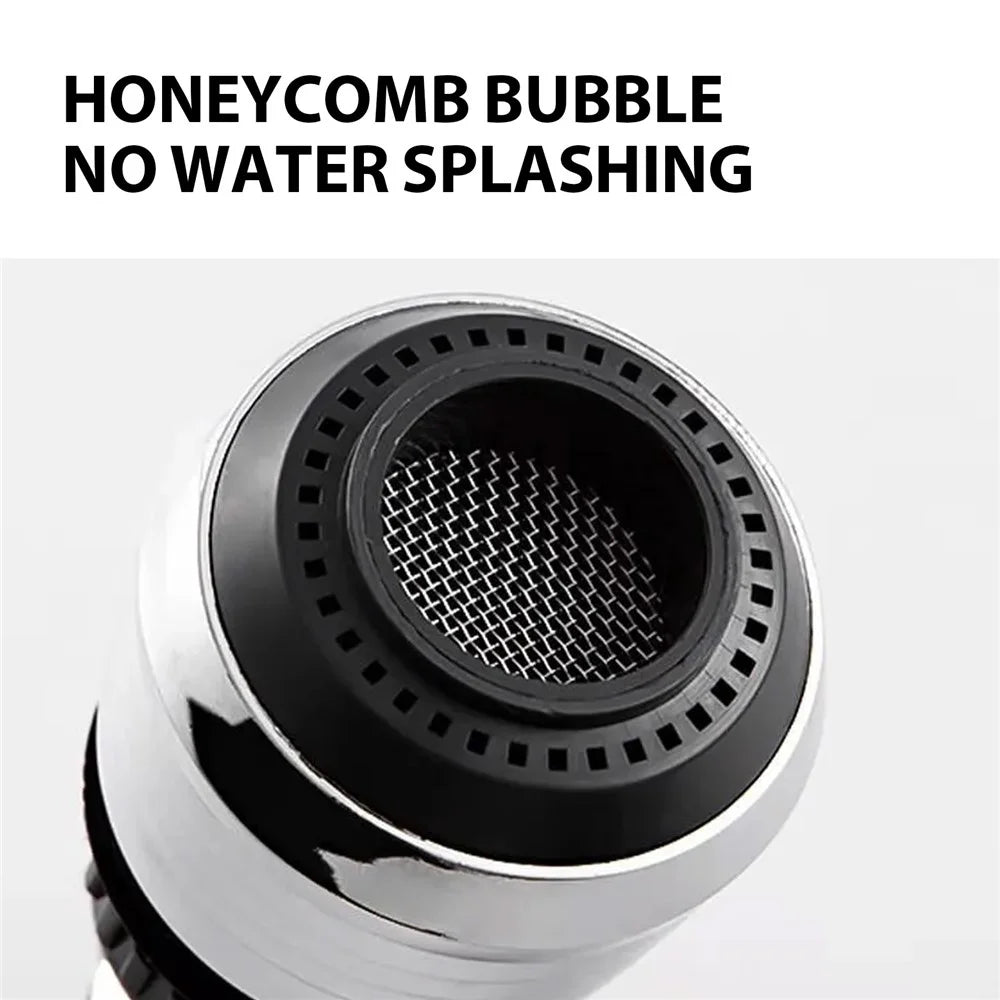 JUE-FISH JUB06-A043-1-BU1 360 Degree Rotatable Water Tap 2 Modes Kitchen Faucet Aerator - 6