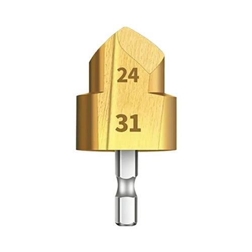 2 Flute 32mm HSS Hex Shank PPR Pipe Reamer Drill Bit Step Drill Hole Opener for Water Pipe Expansion - 1