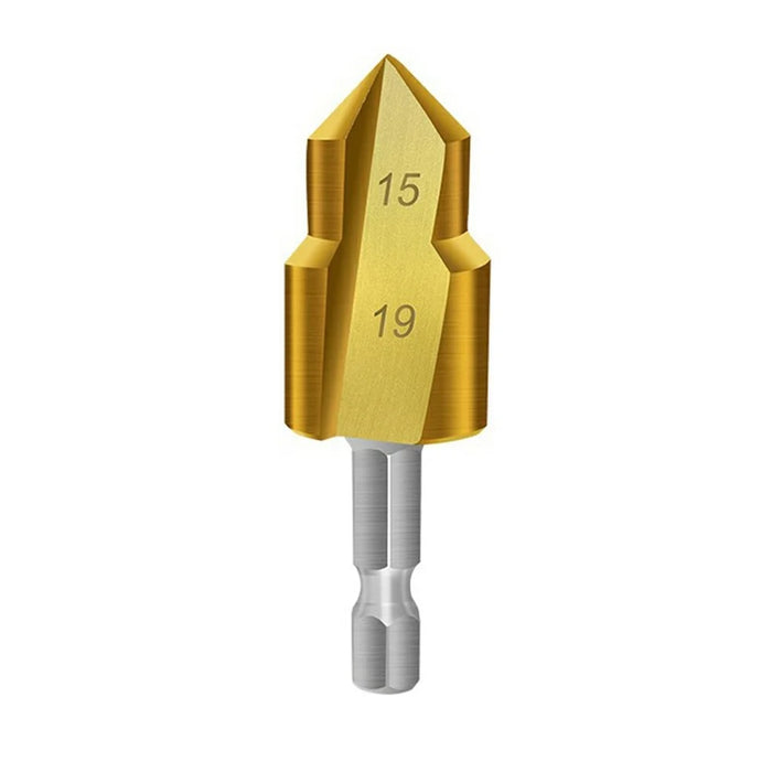3 Flute 20mm HSS Hex Shank PPR Pipe Reamer Drill Bit Step Drill Hole Opener for Water Pipe Expansion - 1