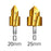 2Pcs / Set 3 Flute 20 + 25mm HSS Hex Shank PPR Pipe Reamer Drill Bit Step Drill Hole Opener for Water Pipe Expansion - 4