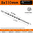 8x350mm Deep Hole Extended Auger Drill Bit Woodworking Hex Shank Bit for Electric Drill / Bench Drill - 6