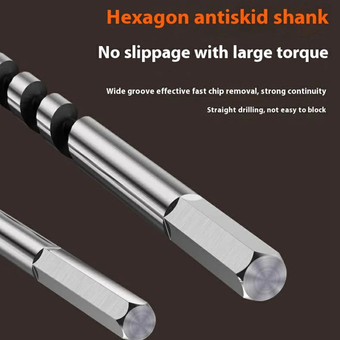 12x600mm Deep Hole Extended Auger Drill Bit Woodworking Hex Shank Bit for Electric Drill / Bench Drill - 5