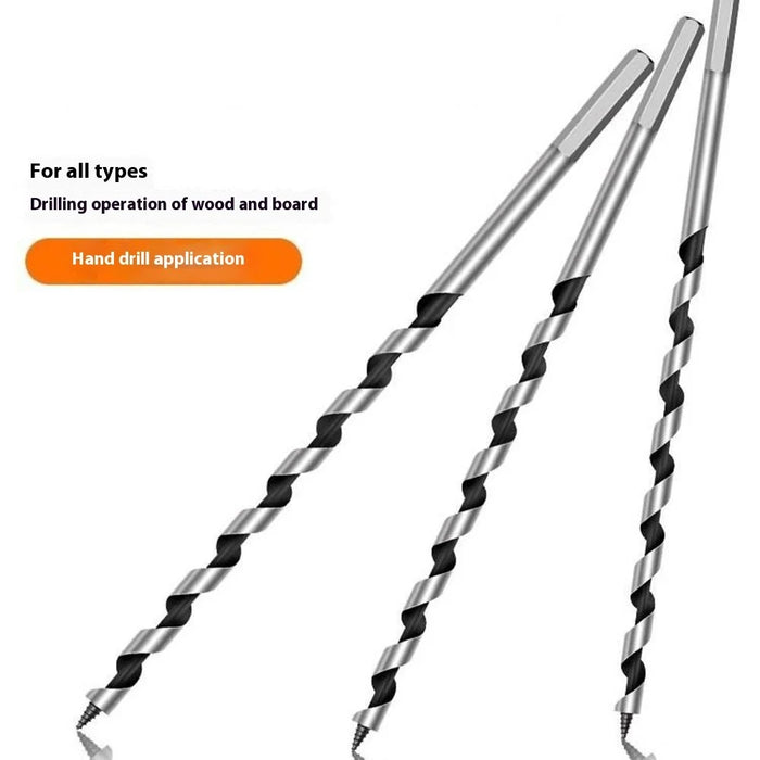 25 x 460mm Deep Hole Extended Auger Drill Bit Woodworking Hex Shank Bit for Electric Drill / Bench Drill - 6