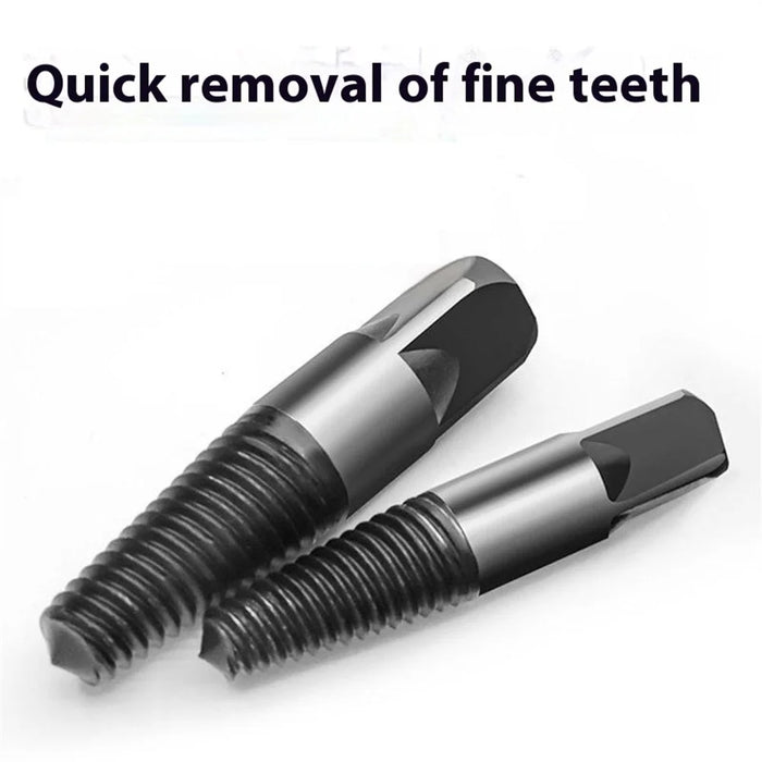 8Pcs Broken Screw Extractor Set High Carbon Steel Drill Bit Damaged Bolt Remover Tool - 4