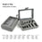 8Pcs Broken Screw Extractor Set High Carbon Steel Drill Bit Damaged Bolt Remover Tool - 5