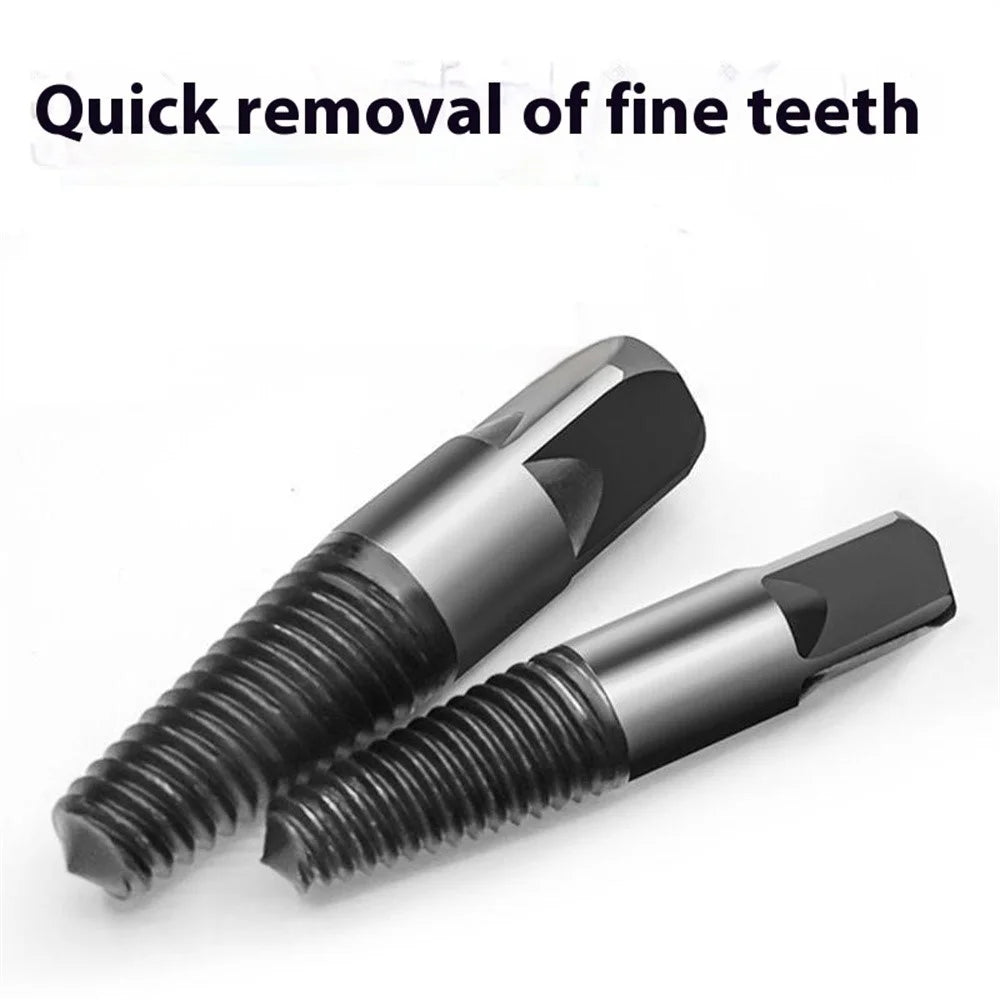 5Pcs Damaged Screw Extractor Set High Carbon Steel Broken Bolt Remover Kit Woodworking Tool - 4