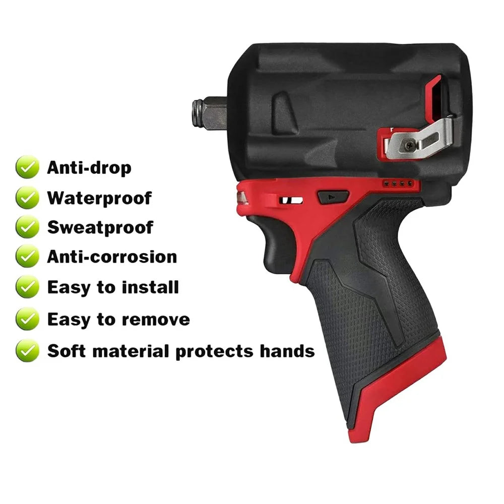 RIV-Mi-2 49-16-2554 Tool Boot For Milwaukee M12 FUEL Stubby 3 / 8 In. and 1 / 2 In. Impact Wrench 2554 2555 2555P - 4