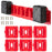 RIS-M-1 6Pcs For Milwaukee M18 18V Battery Holder Shelf Wall Mount Hanger Storage Rack - 1
