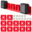 RIS-M-1 12Pcs For Milwaukee M18 18V Battery Holder Shelf Wall Mount Hanger Storage Rack - 1