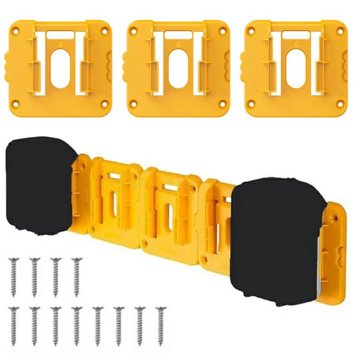 RIS-DW-1 3Pcs For Dewalt 20V / 60V DCB200 Battery Holder Wall Storage Mounts Battery Rack - 1