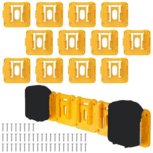 RIS-DW-1 12Pcs For Dewalt 20V / 60V DCB200 Battery Holder Wall Storage Mounts Battery Rack - 1