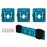 RIS-MA-1 3Pcs For Makita 18V BL1815 BL1820 Battery Holder Tool Hanger Storage Rack Wall Mount - 1