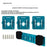 RIS-MA-1 3Pcs For Makita 18V BL1815 BL1820 Battery Holder Tool Hanger Storage Rack Wall Mount - 4