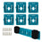 RIS-MA-1 6Pcs For Makita 18V BL1815 BL1820 Battery Holder Tool Hanger Storage Rack Wall Mount - 1