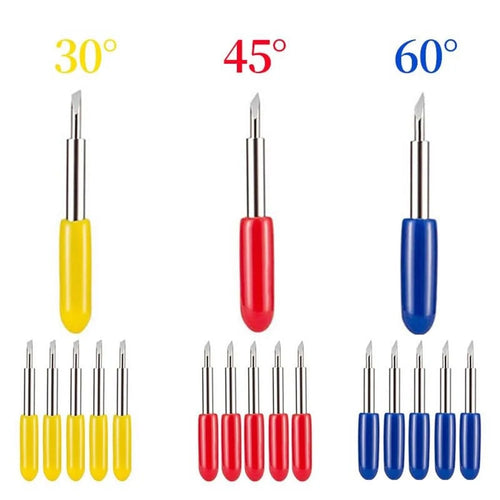 15Pcs Engraving Cutter Plotter 30 / 45 / 60 Degree Tungsten Carbide Cutting Blades for Wood / PVC / MDF - 1