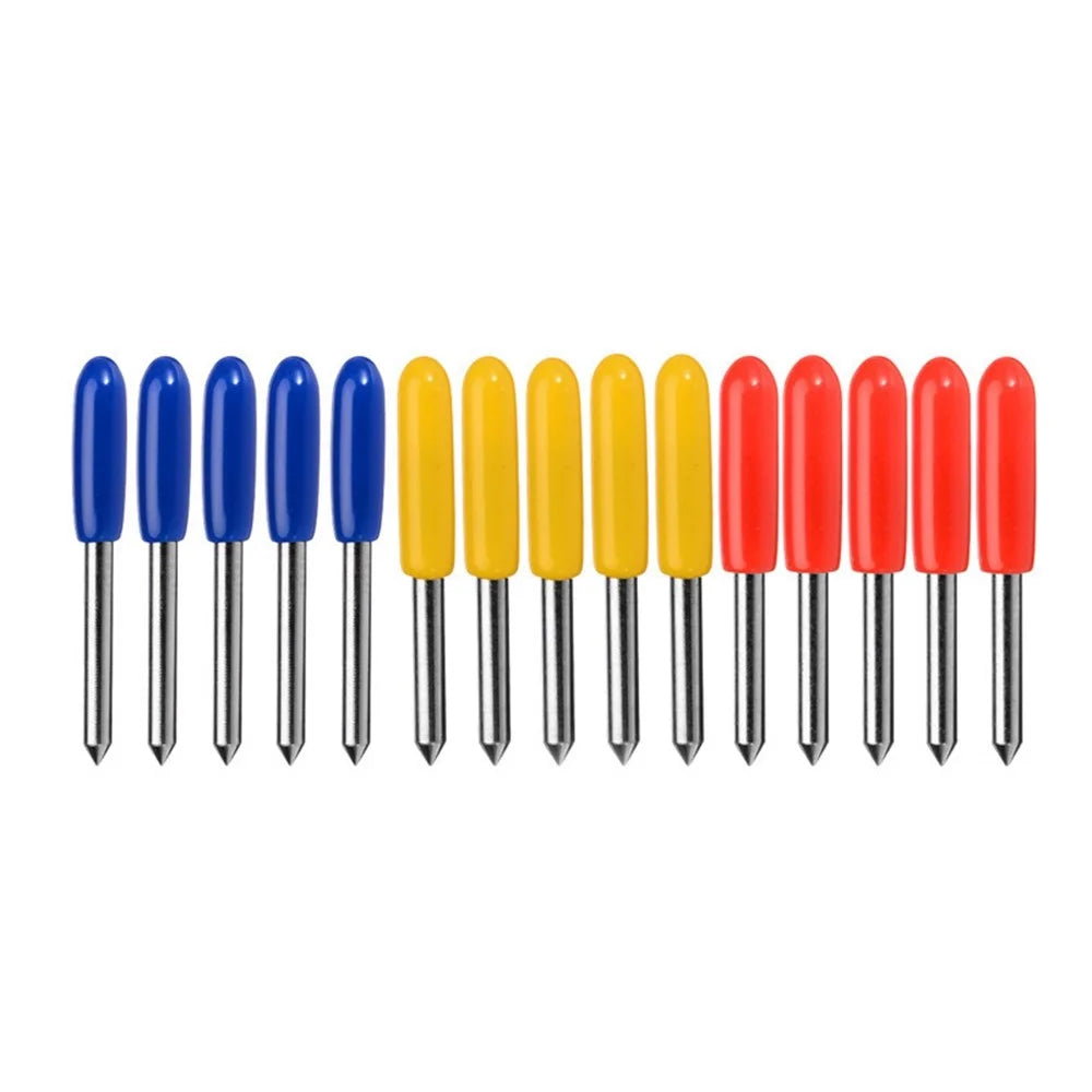 15Pcs Engraving Cutter Plotter 30 / 45 / 60 Degree Tungsten Carbide Cutting Blades for Wood / PVC / MDF - 4