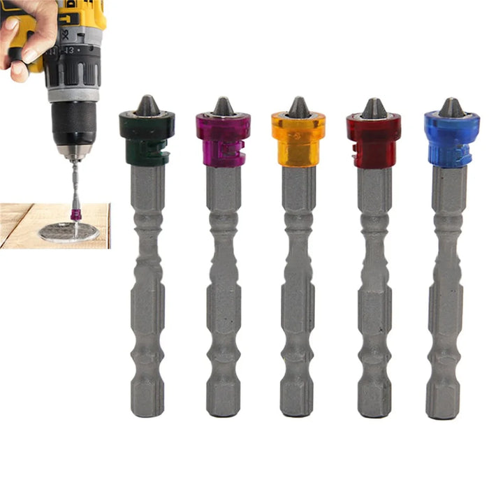 5 PCS Magnetic Screwdriver Bits 65mm Cross Head 1 / 4 Inch Standard Hex Shank Drill Bits - 1