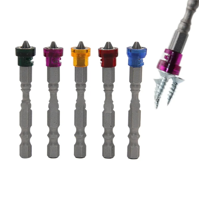 5 PCS Magnetic Screwdriver Bits 65mm Cross Head 1 / 4 Inch Standard Hex Shank Drill Bits - 2