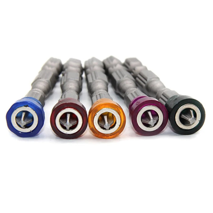 5 PCS Magnetic Screwdriver Bits 65mm Cross Head 1 / 4 Inch Standard Hex Shank Drill Bits - 6