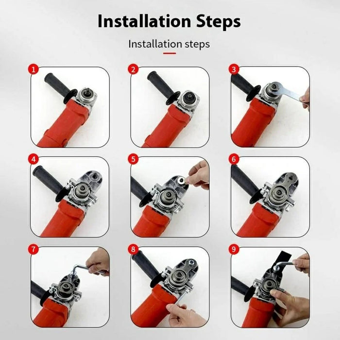 Angle Grinder Multi-Tool Converter Electric Wood Router Trimmer Cutting Machine Attachment M10 Standard Set - 4