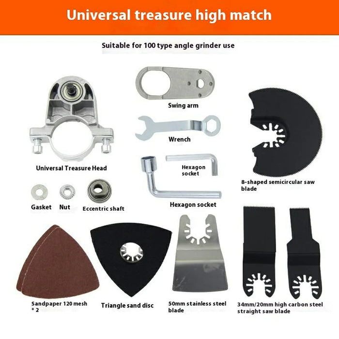 Angle Grinder Conversion Kit Electric Wood Router Trimmer Cutting Machine Attachment M14 High Configuration Set - 6