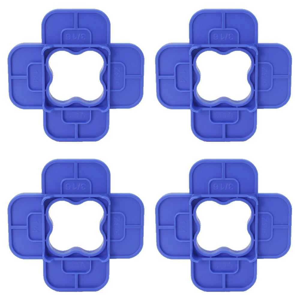 4Pcs Deck Board Plastic Spacer Rings Wood Flooring Spacing Tools - Blue - 1