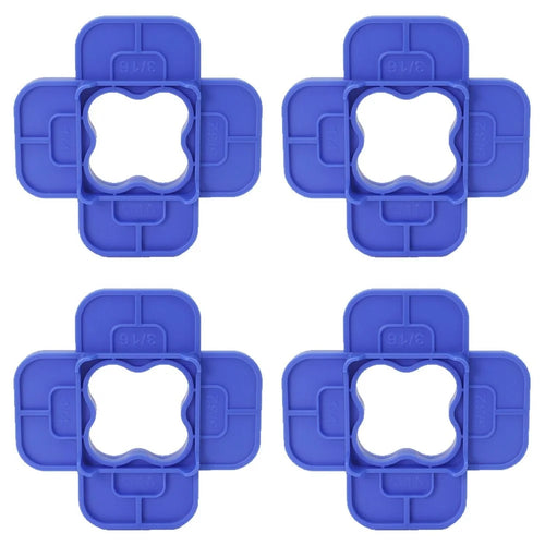4Pcs Deck Board Plastic Spacer Rings Wood Flooring Spacing Tools - Blue - 1