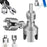 1 / 2 + 3 / 4 Inch PPR Water Pipe Threading Tool 40CR Alloy Internal External Thread Tap Die Set - 1