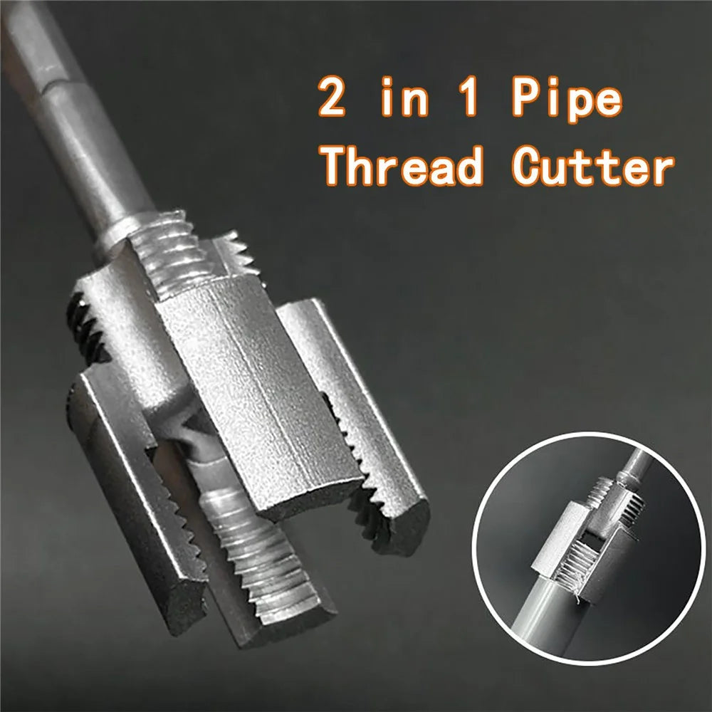 3 / 4 Inch PPR Water Pipe Alloy Threading Tool Internal External Thread Cutter Tap Die Set - 2