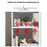 Wood-Plastic Board Nightstand Storage Cabinet Bedroom Living Room Side Table, 50cm Height - 3