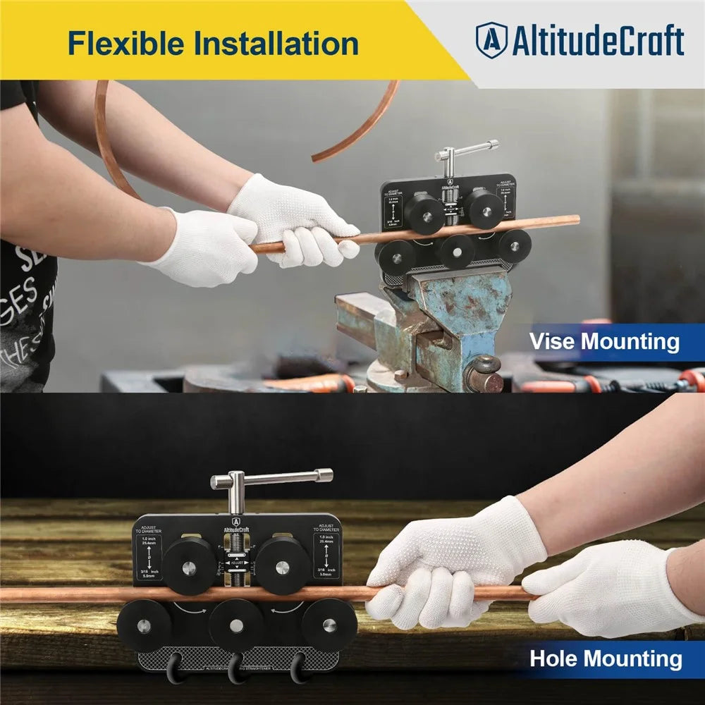 Pipe Straightener for 3 / 16 - 1.0 Inch Diameter Brake Line Fuel Line Tubing Straightening Tool - 4