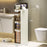 Slim Bathroom Storage Cabinet Waterproof Dustproof 5 Tier Transparent Organizer For Toilet Side - 2