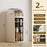 2-Tier Slim Storage Organizer Transparent Dust Proof Container Box for Kitchen / Bathroom / Bedroom - 2