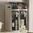 2-Tier Slim Storage Organizer Transparent Dust Proof Container Box for Kitchen / Bathroom / Bedroom - 4