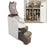 Narrow Storage Box 2 Tier Transparent Organizer for Kitchen / Bathroom Dust Proof Shelf - 2