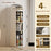 4-Tier Slim Storage Organizer Transparent Dust Proof Container Box for Kitchen / Bathroom / Bedroom - 2