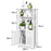 Multifunctional Bathroom Floor Cabinet Large Capacity Storage Organizer With Shelves For Toiletries Towels - 1