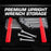 Wrench Organizer 20 Slots Tool Spanner Storage Holder for Garage / Workshop Space Saving Heavy Duty - Red - 2