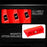 Wrench Organizer 20 Slots Tool Spanner Storage Holder for Garage / Workshop Space Saving Heavy Duty - Red - 3