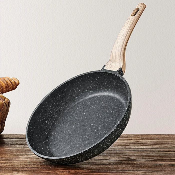 MENJO Granite Frying Pan 20cm Non Stick Skillet with Lid / Spatula for Home Cooking - 7