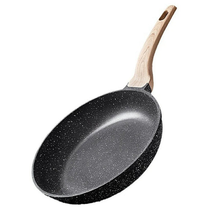 MENJO Granite Frying Pan 24cm Non Stick Skillet with Lid / Spatula for Home Cooking - 2