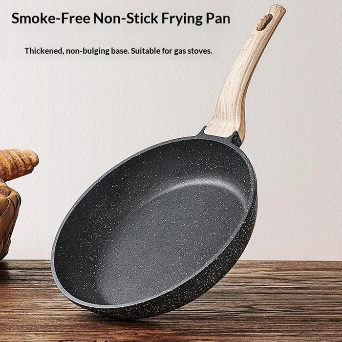 MENJO Granite Frying Pan 30cm Non Stick Skillet with Lid / Spatula for Home Cooking - 5