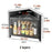 2-Tier Dustproof Kitchen Corner Spice Rack Wall-Mounted Kitchen Condiment Storage Cabinet with Magnetic Door - Black - 5