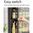 4-Tier Dustproof Kitchen Corner Spice Rack Wall-Mounted Kitchen Condiment Storage Cabinet with Magnetic Door - Black - 4